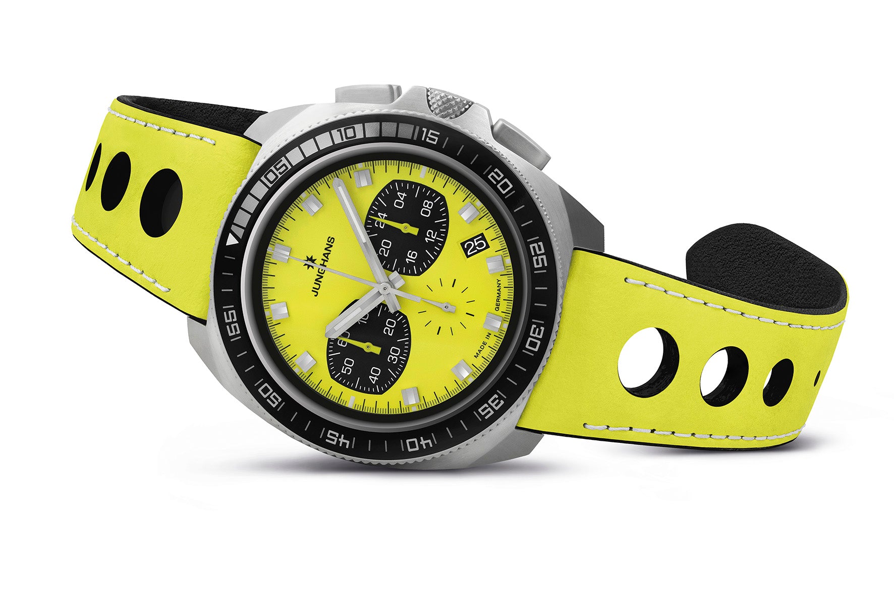 Junghans 1972 Chronoscope Quarz Lemon limitierte FIS Edition