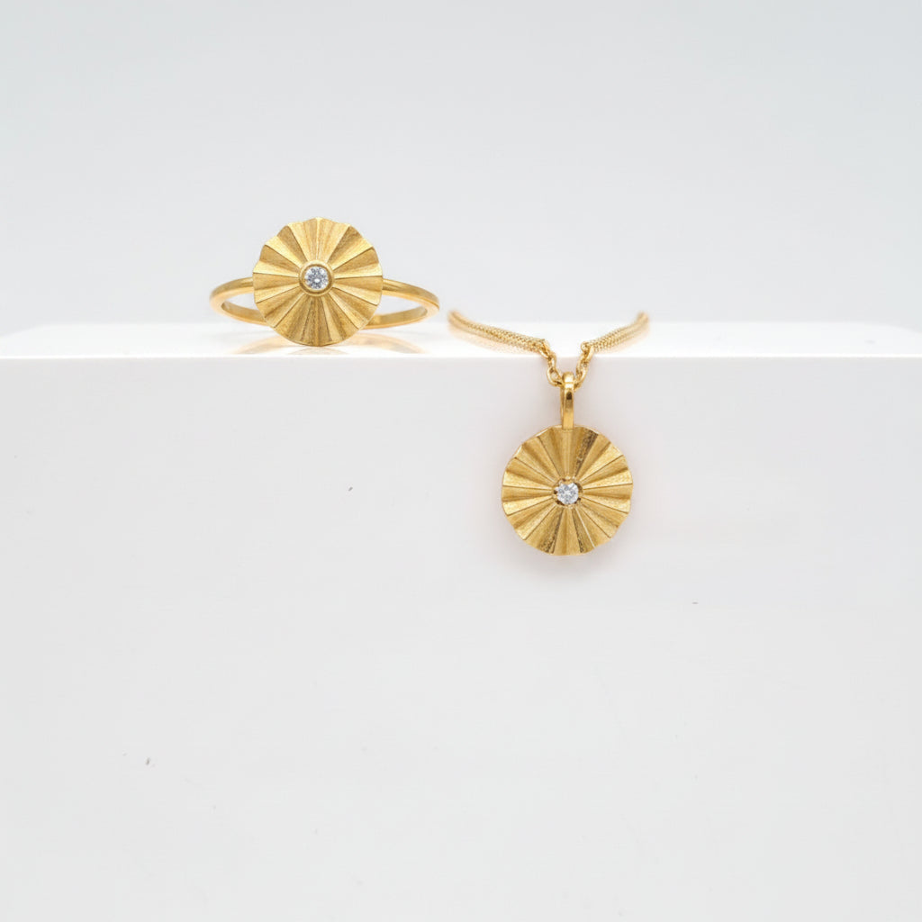 Ring "Solaris" - 585 Gelbgold