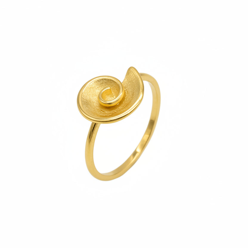 Ring "Spiroli" - 585 Gelbgold