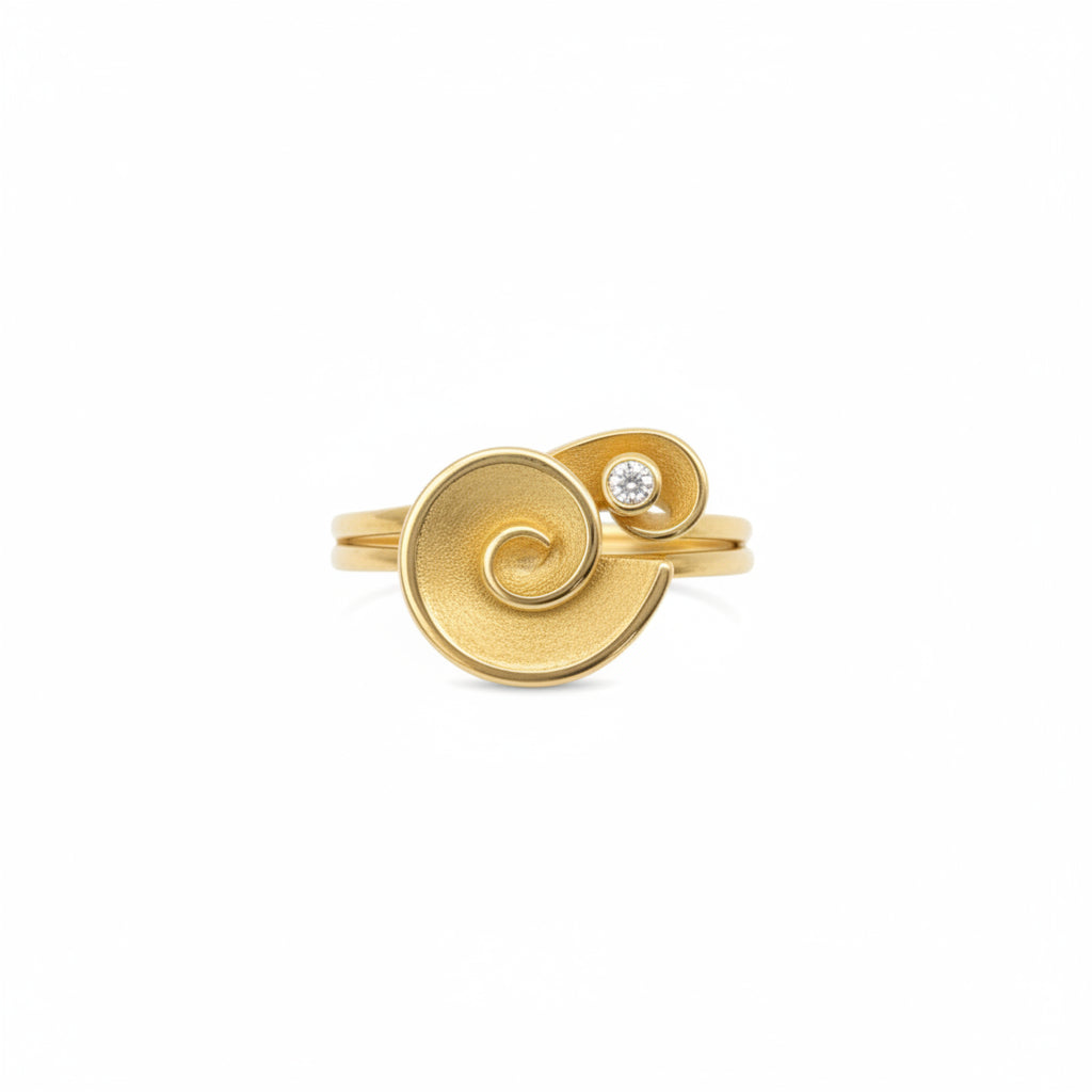 Ring "Spiroli" - 585 Gelbgold