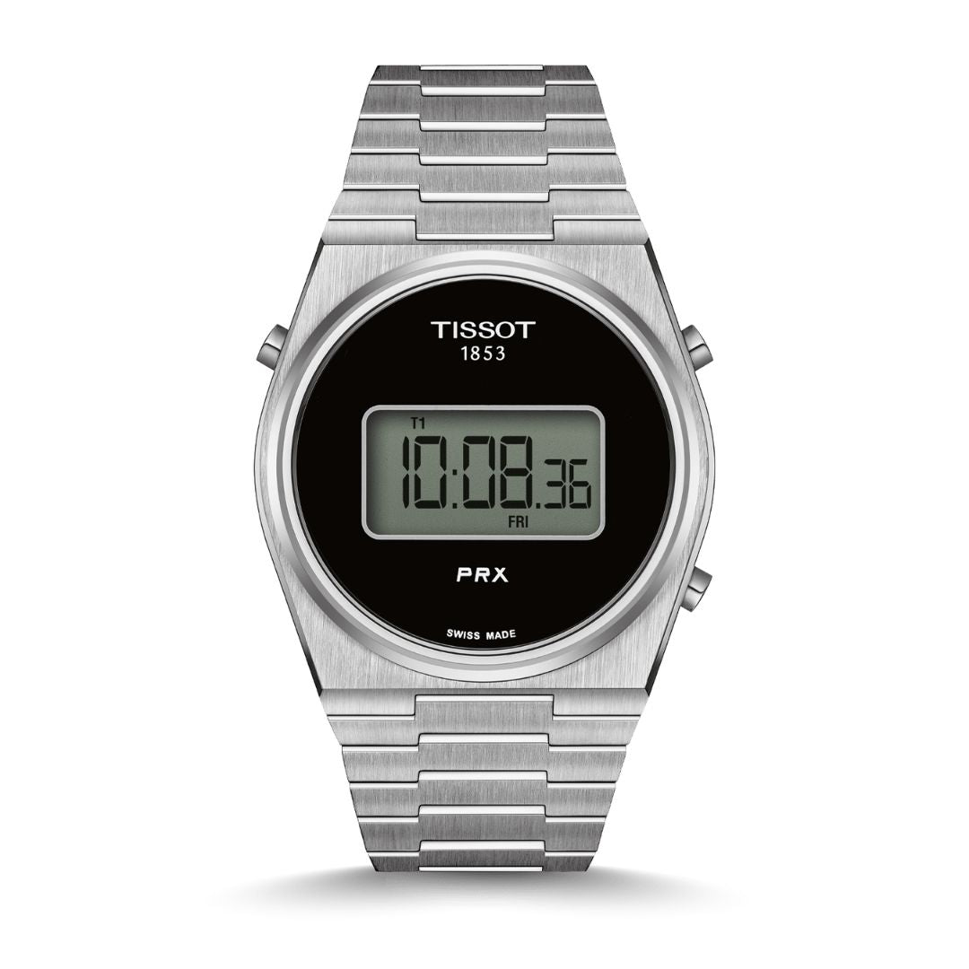 Tissot Unisexuhr PRX Digital Silber