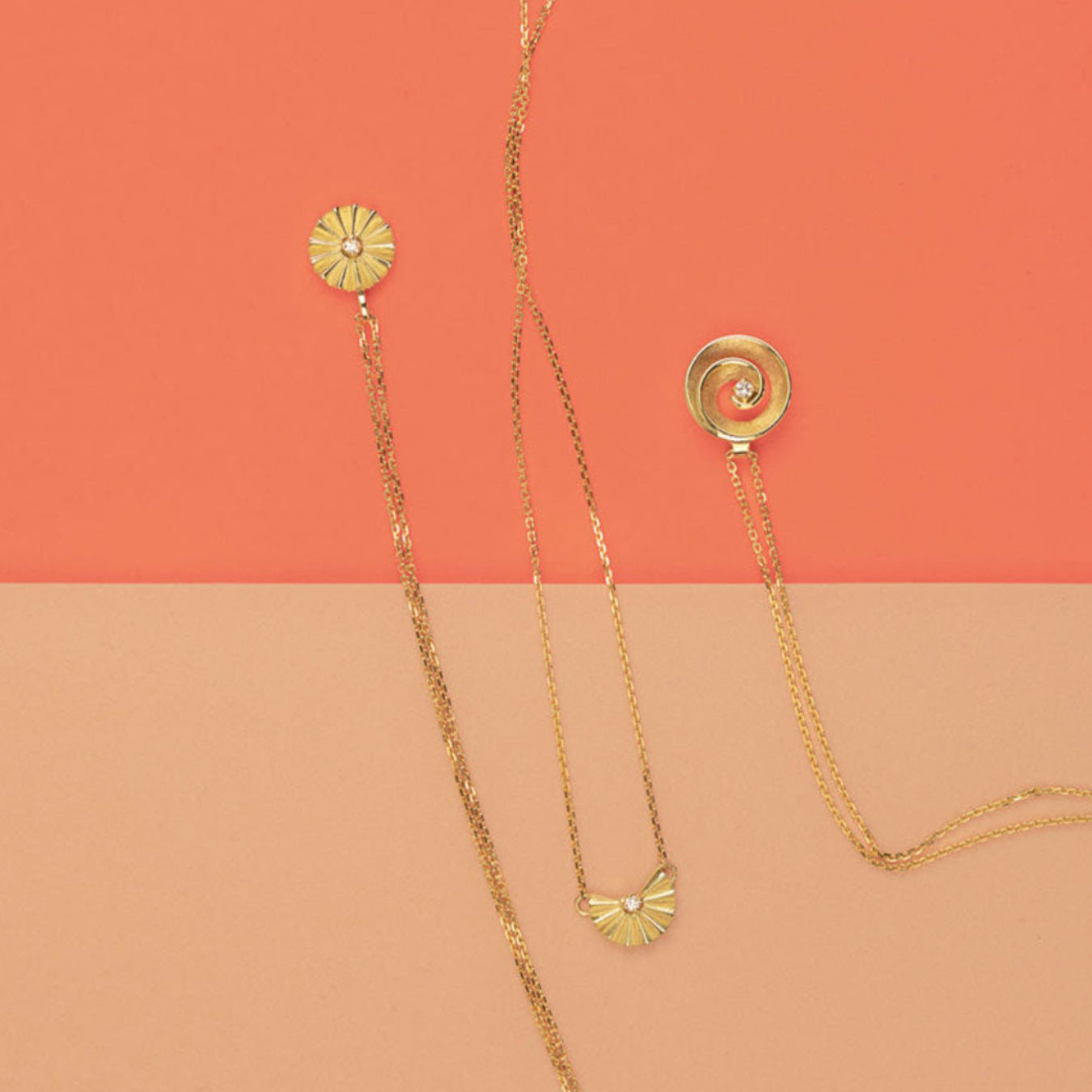 Anhänger "Solaris" - 585 Gelbgold