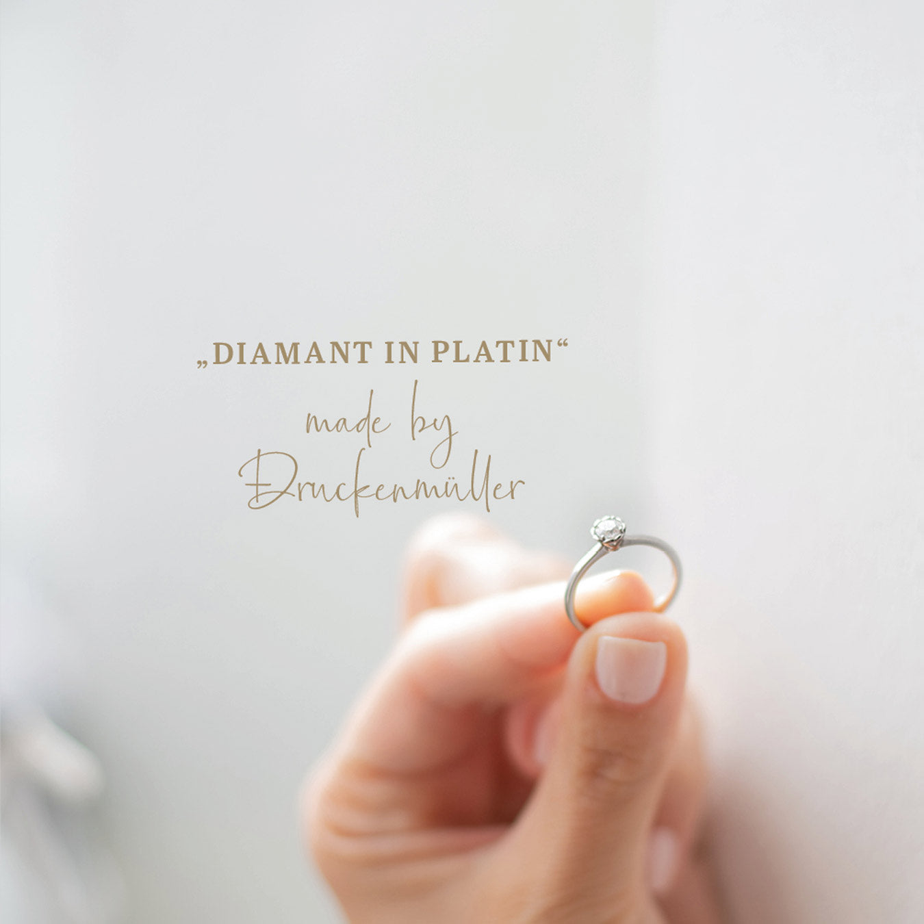 Ring "Herzlichst" - 950 Platin