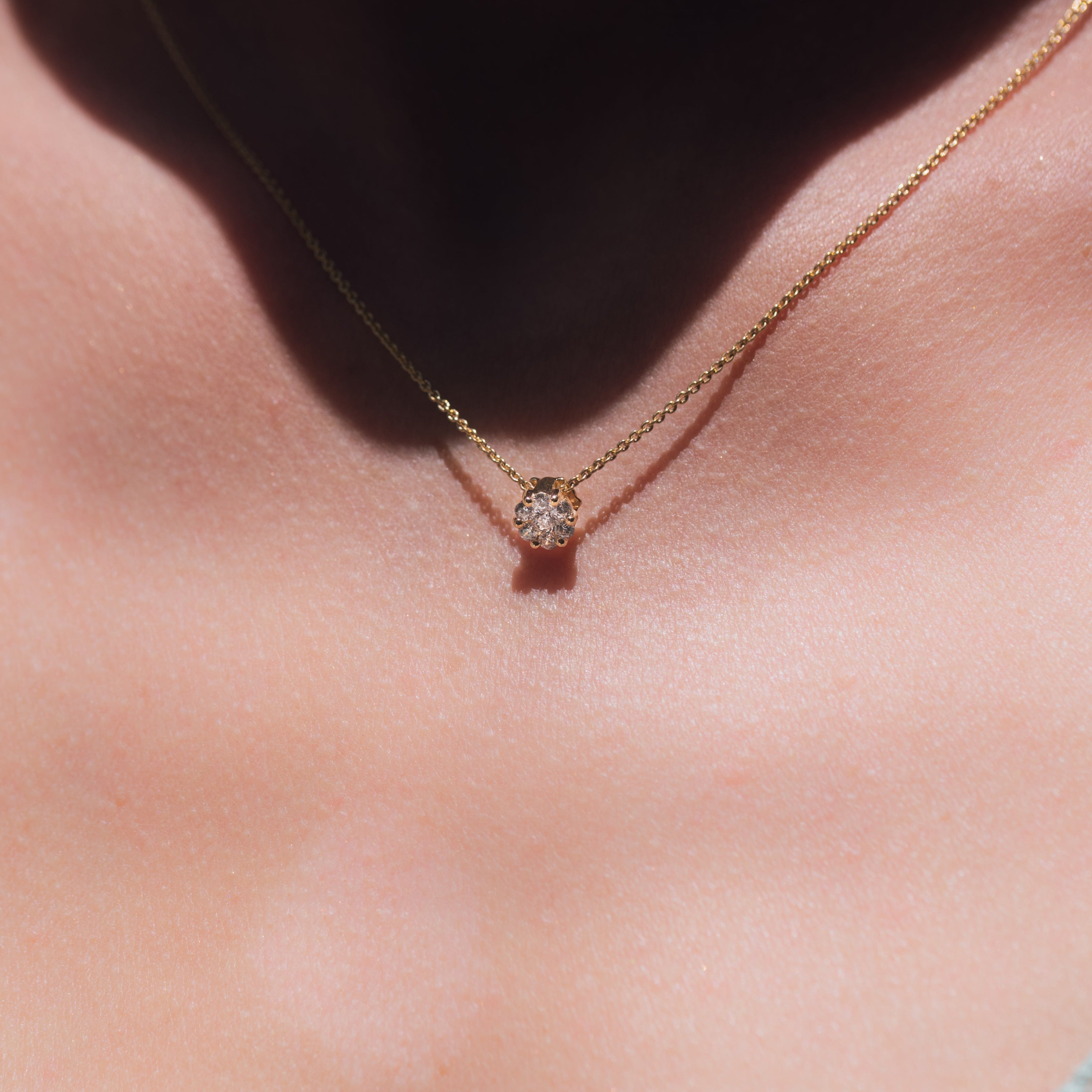 Anhänger "Flora" Piccolo 585 Gelbgold