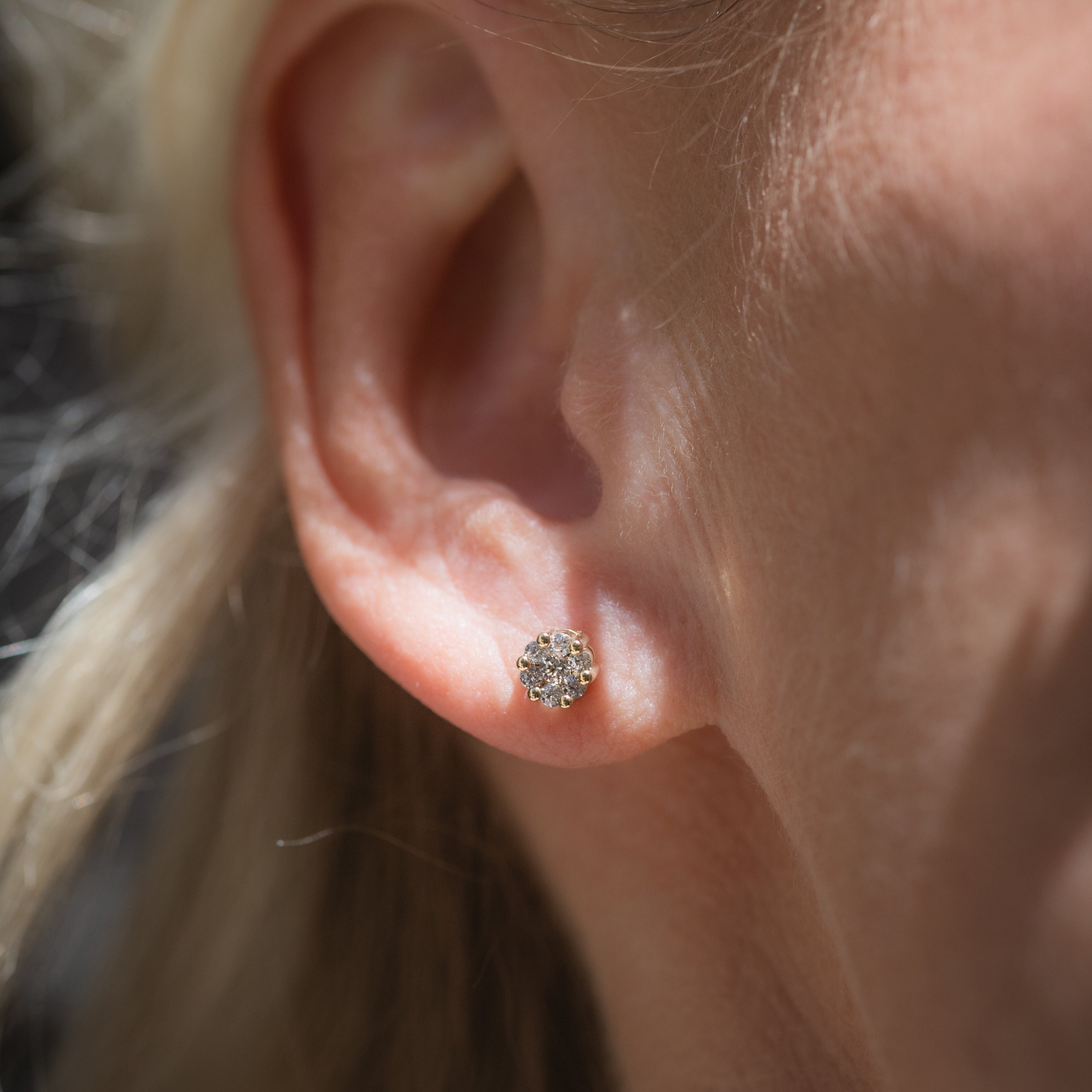 Ohrstecker "Flora" Piccolo 585 Gelbgold