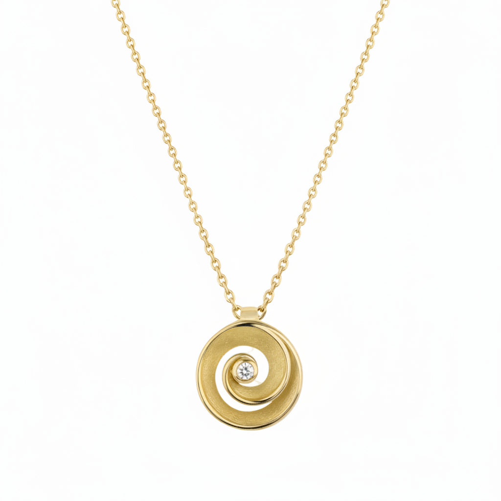 Anhänger "Circule" - 585 Gelbgold