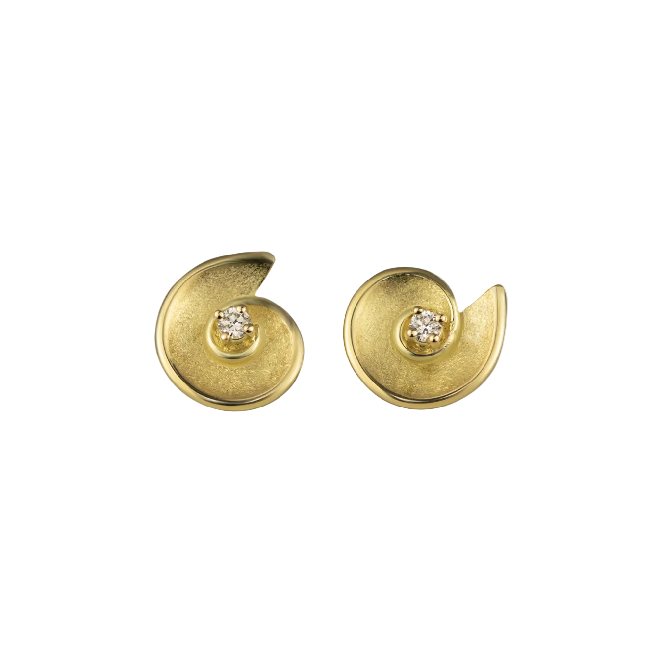 Ohrstecker "Spirola" - 750 Gelbgold