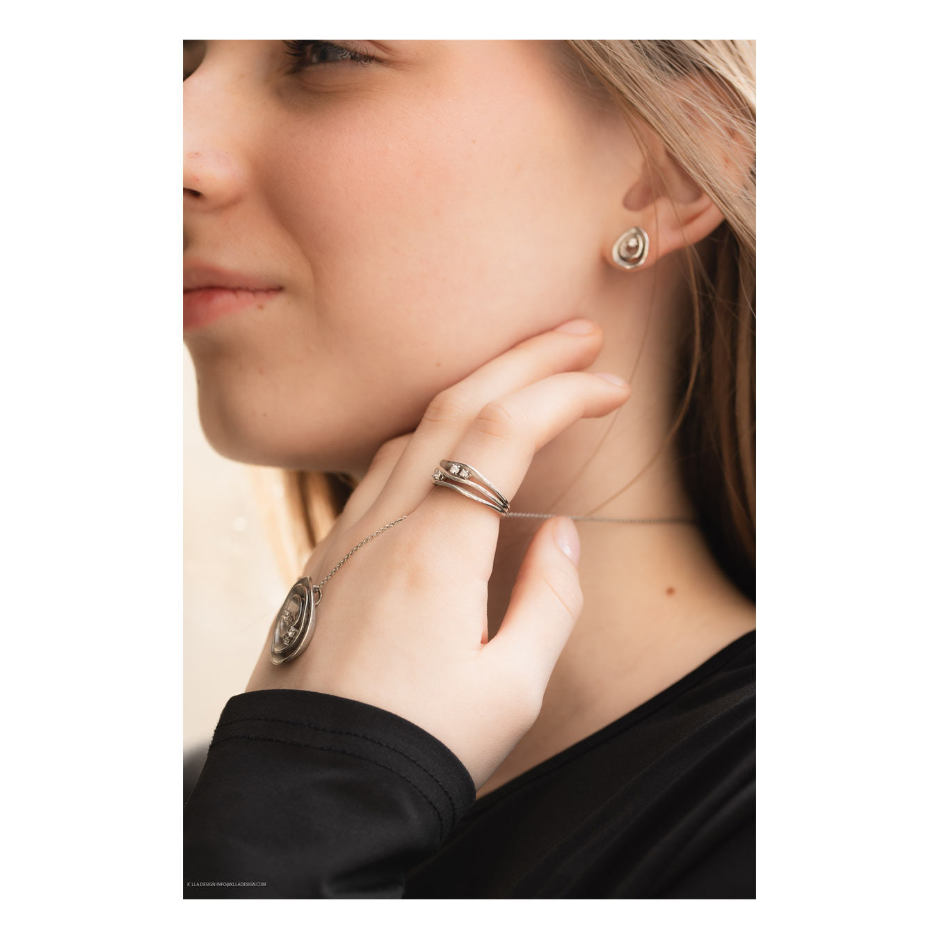 Ring "Wave" - 950 Platin