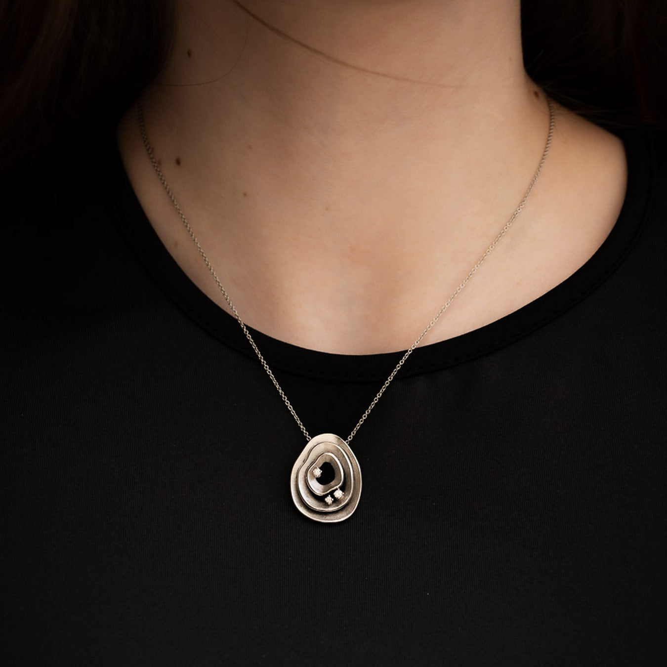 Anhänger "Wave"- 950 Platin