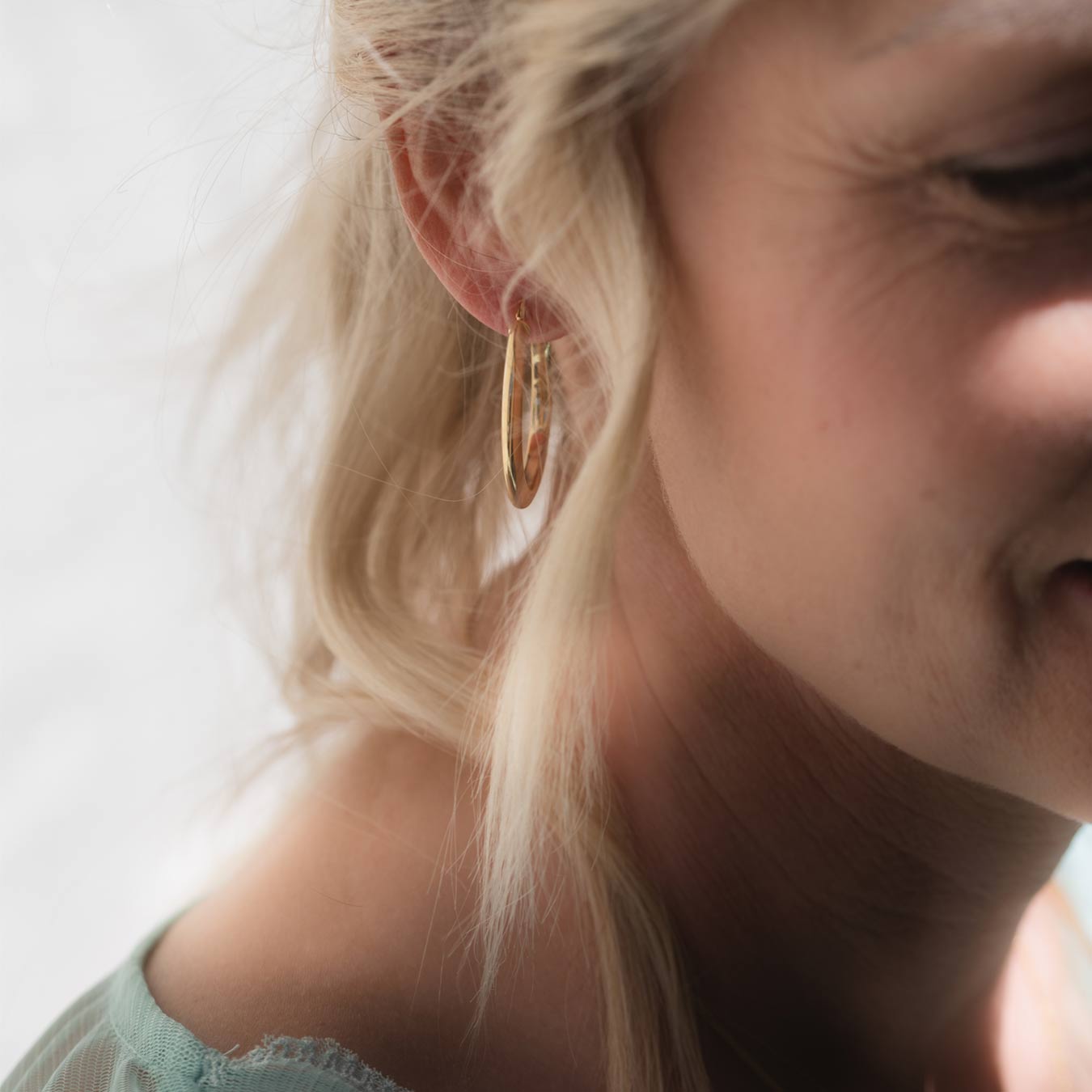 Creolen 30 mm - 585 Gelbgold