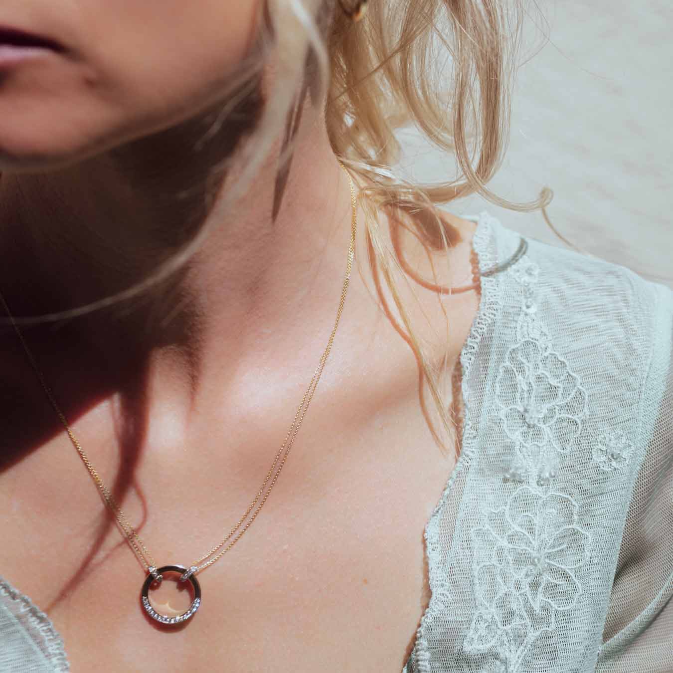 Collier - 585 Gelbgold / Weißgold