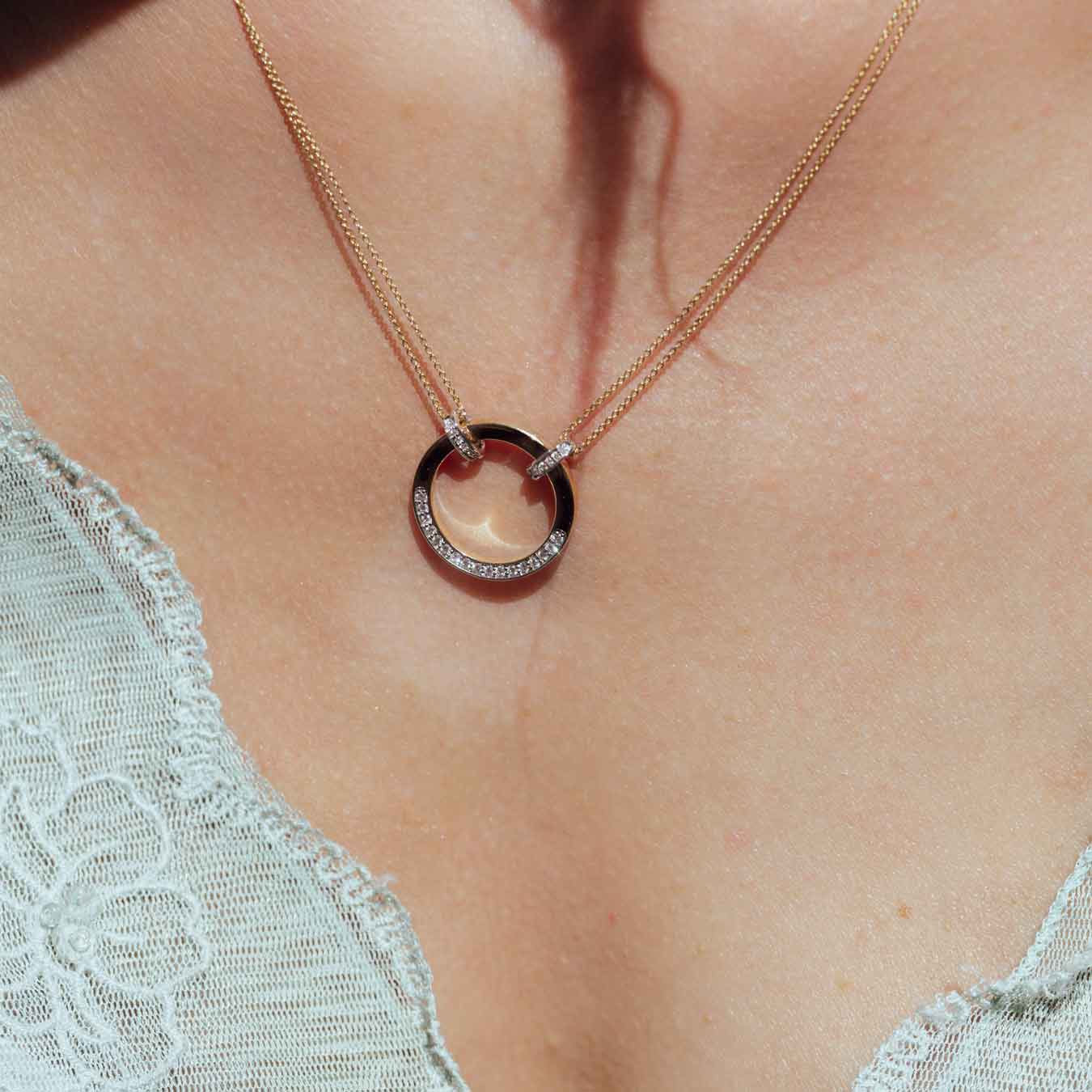 Collier - 585 Gelbgold / Weißgold