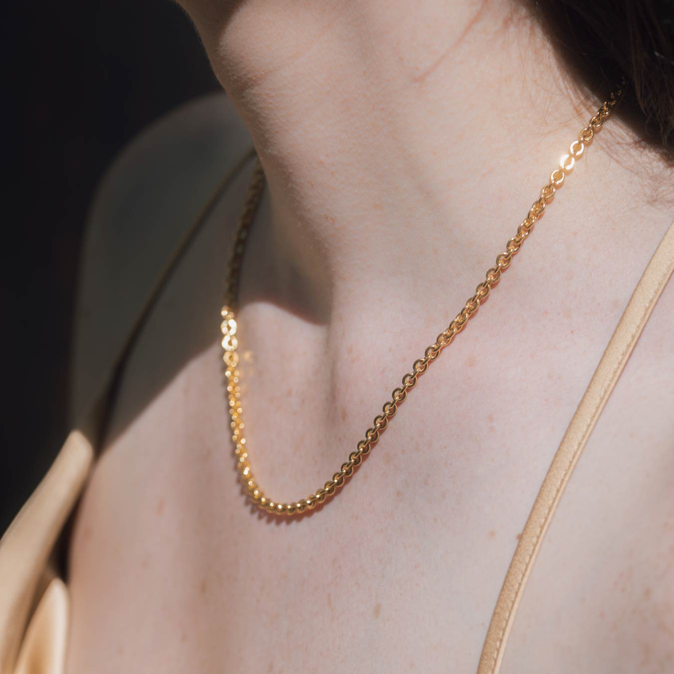 Damencollier "Catena" - 585 Gelbgold