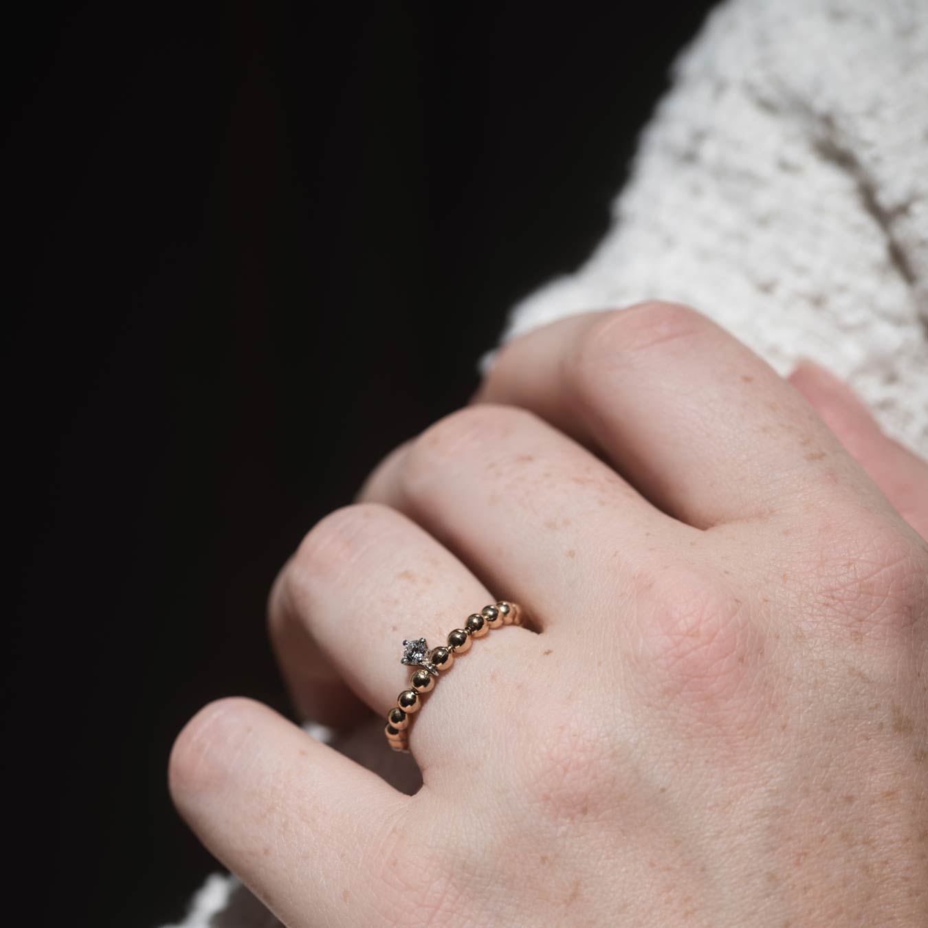 Damenring "Vario" - 585 Gelbgold/Weißgold