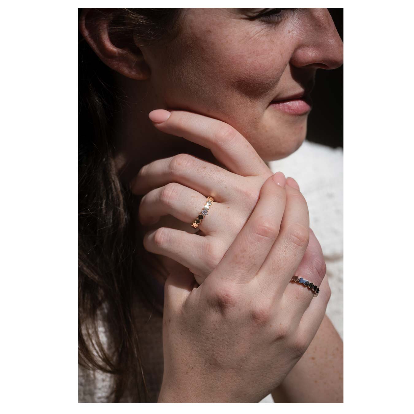 Solitärring "Okta" - 585 Gelbgold