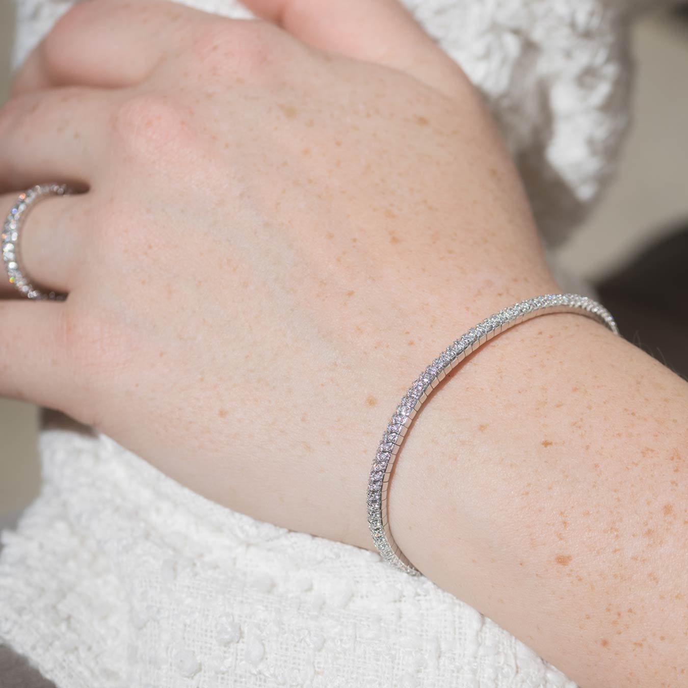 Damenarmband "Dara" - 750 Weißgold