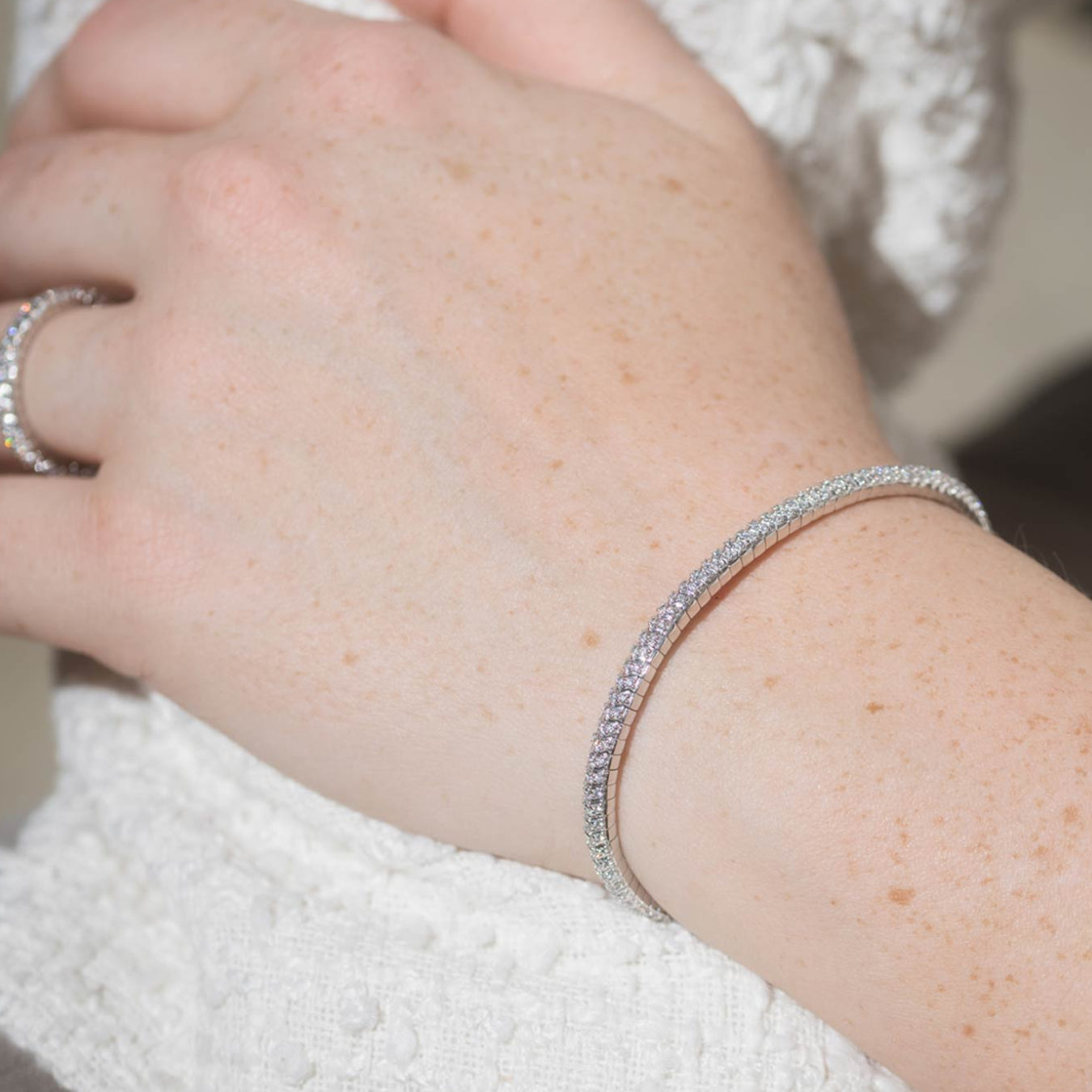 Damenarmband "Dara" - 750 Weißgold