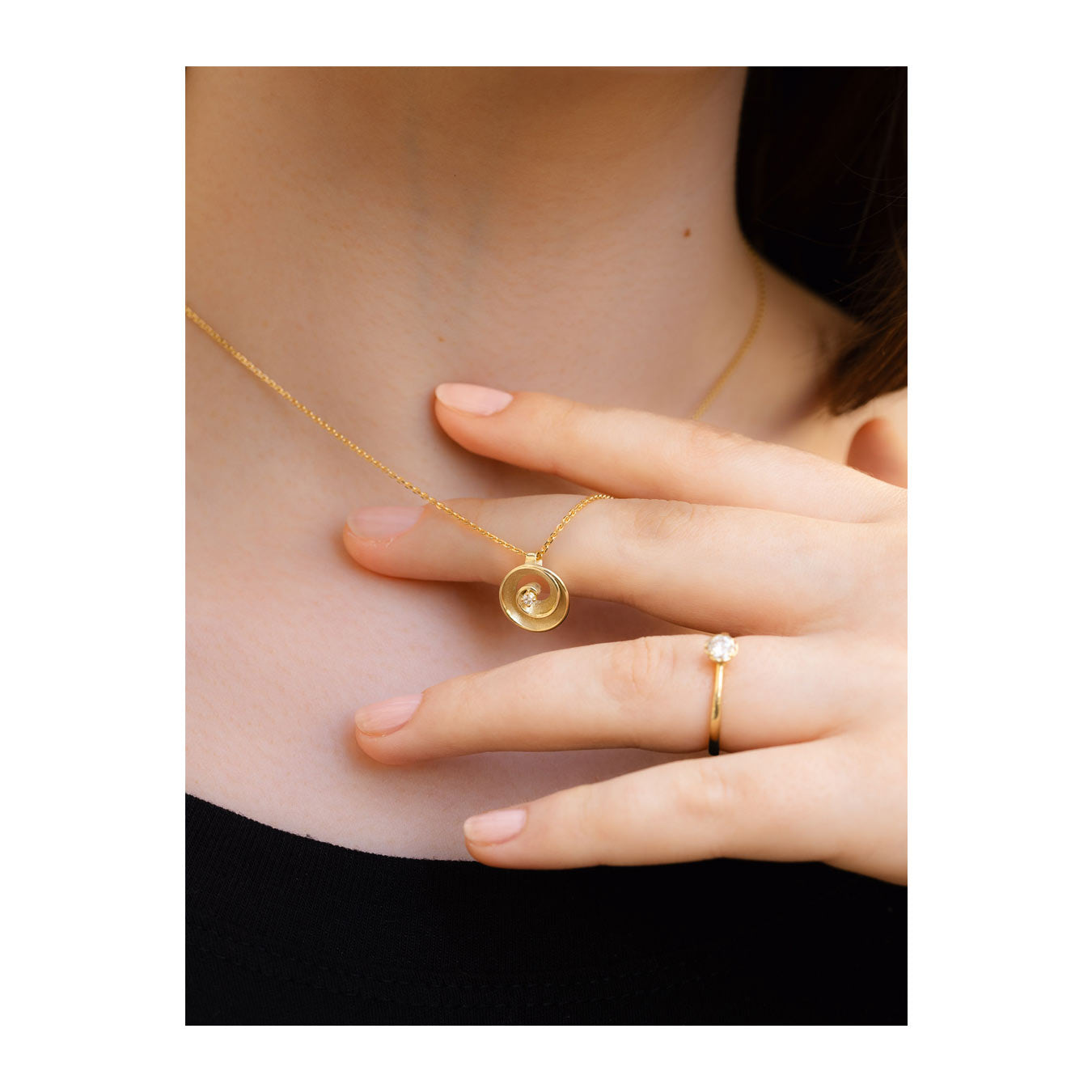 Anhänger "Circule" - 585 Gelbgold