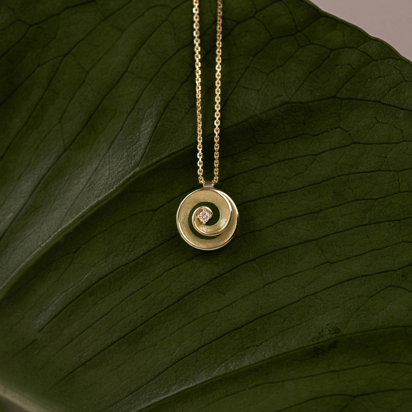 Anhänger "Circule" - 585 Gelbgold