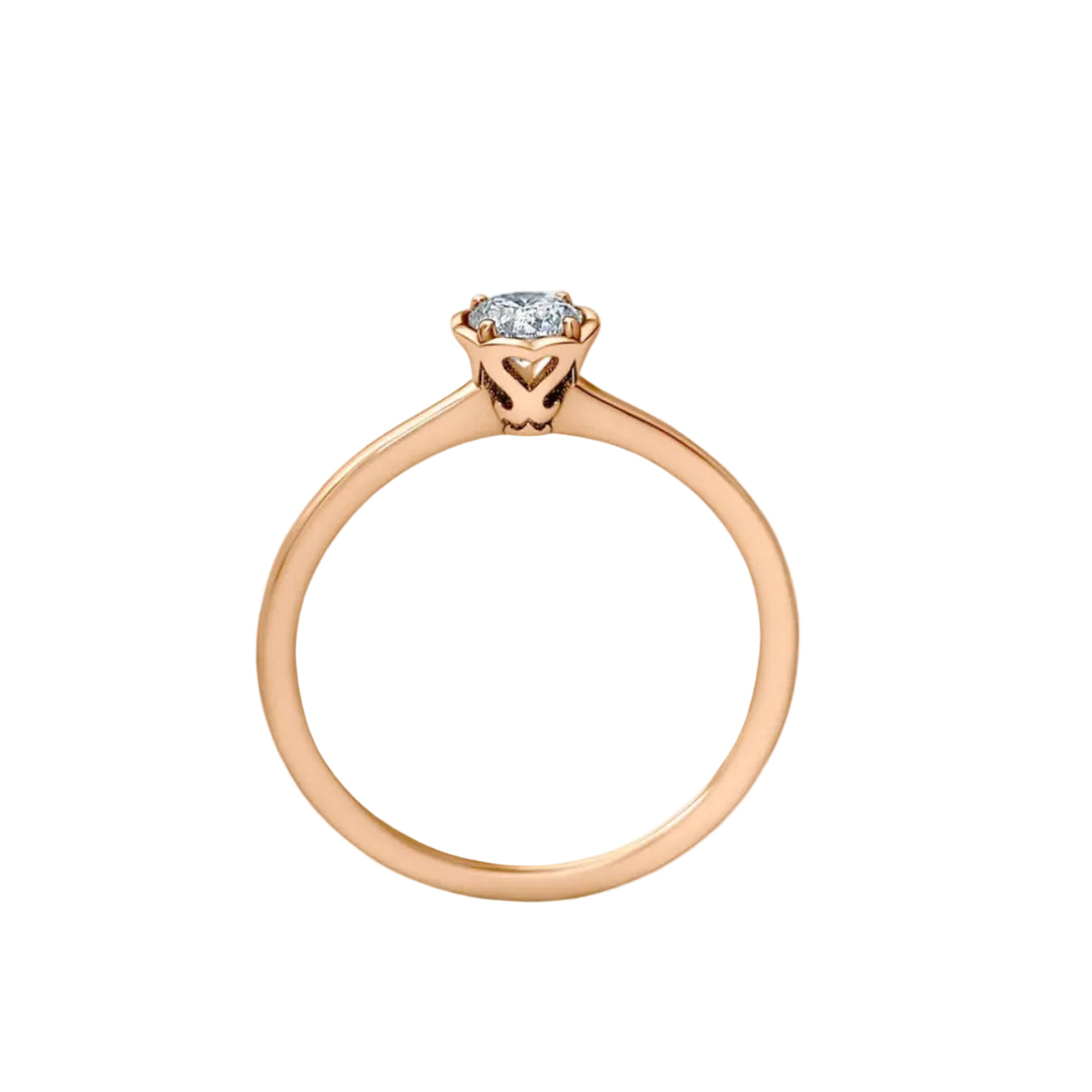 Ring "Herzlichst" - 585 Rosegold