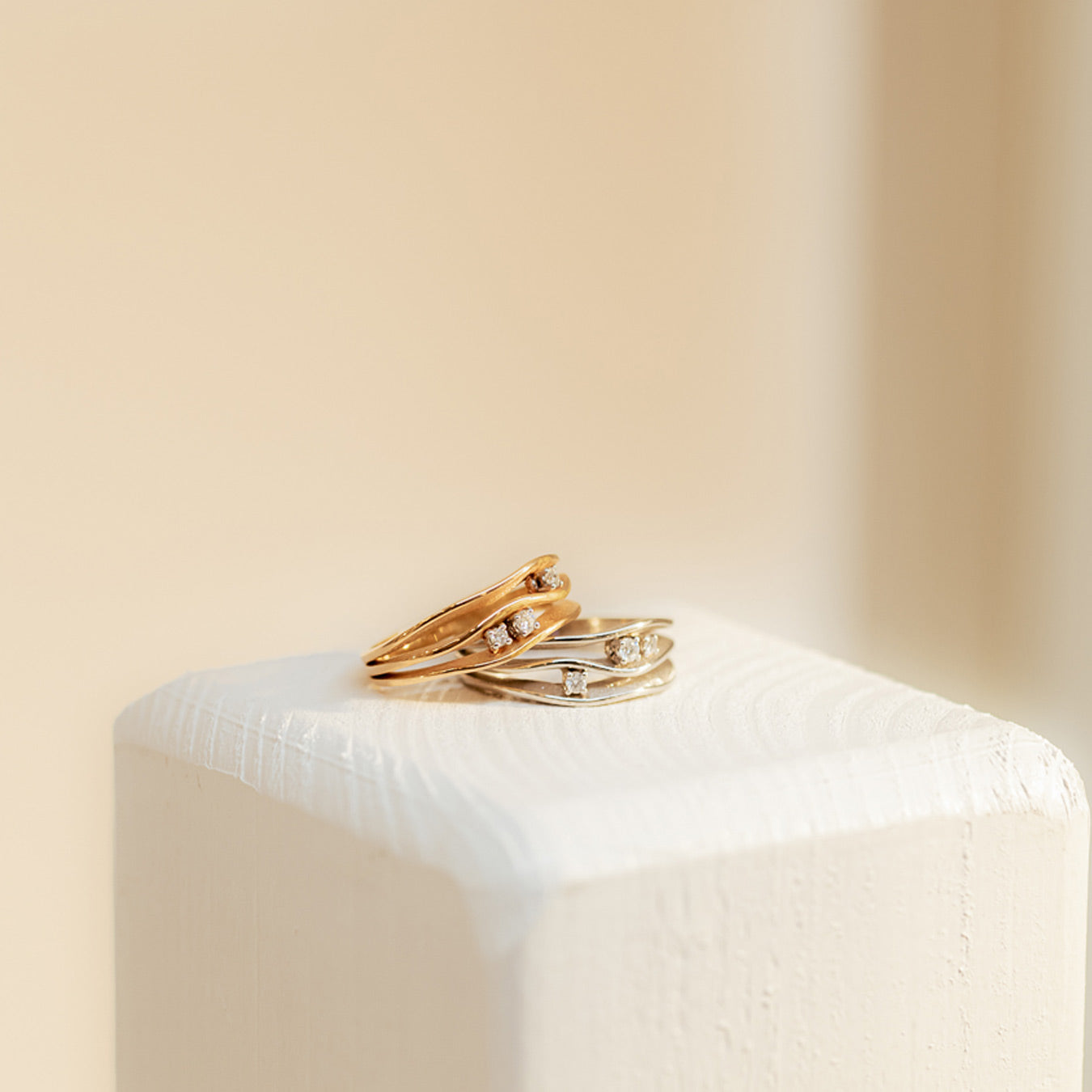 Ring "Wave" - 950 Platin