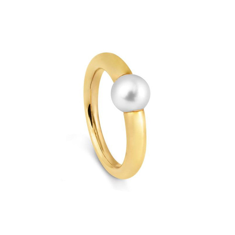 Perlring - 585 Gelbgold