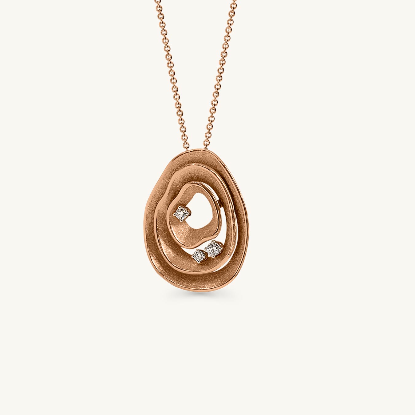 Anhänger "Wave" - 750 Rotgold