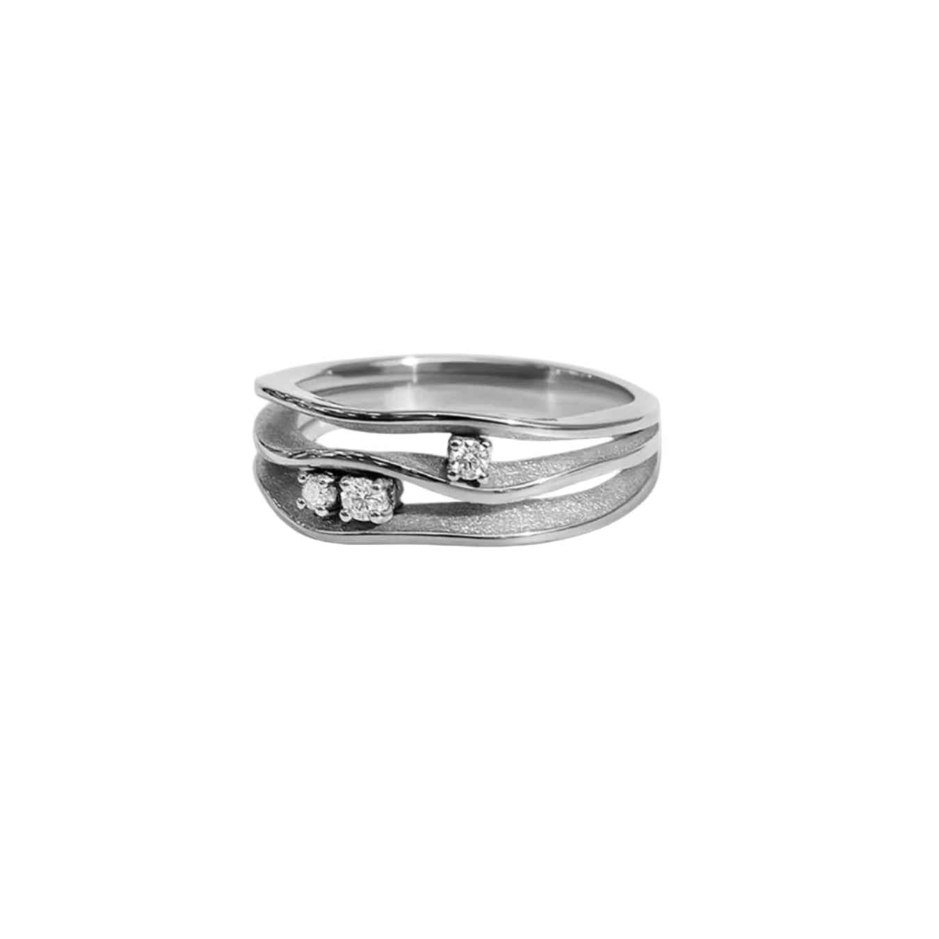 Ring "Wave" - 950 Platin