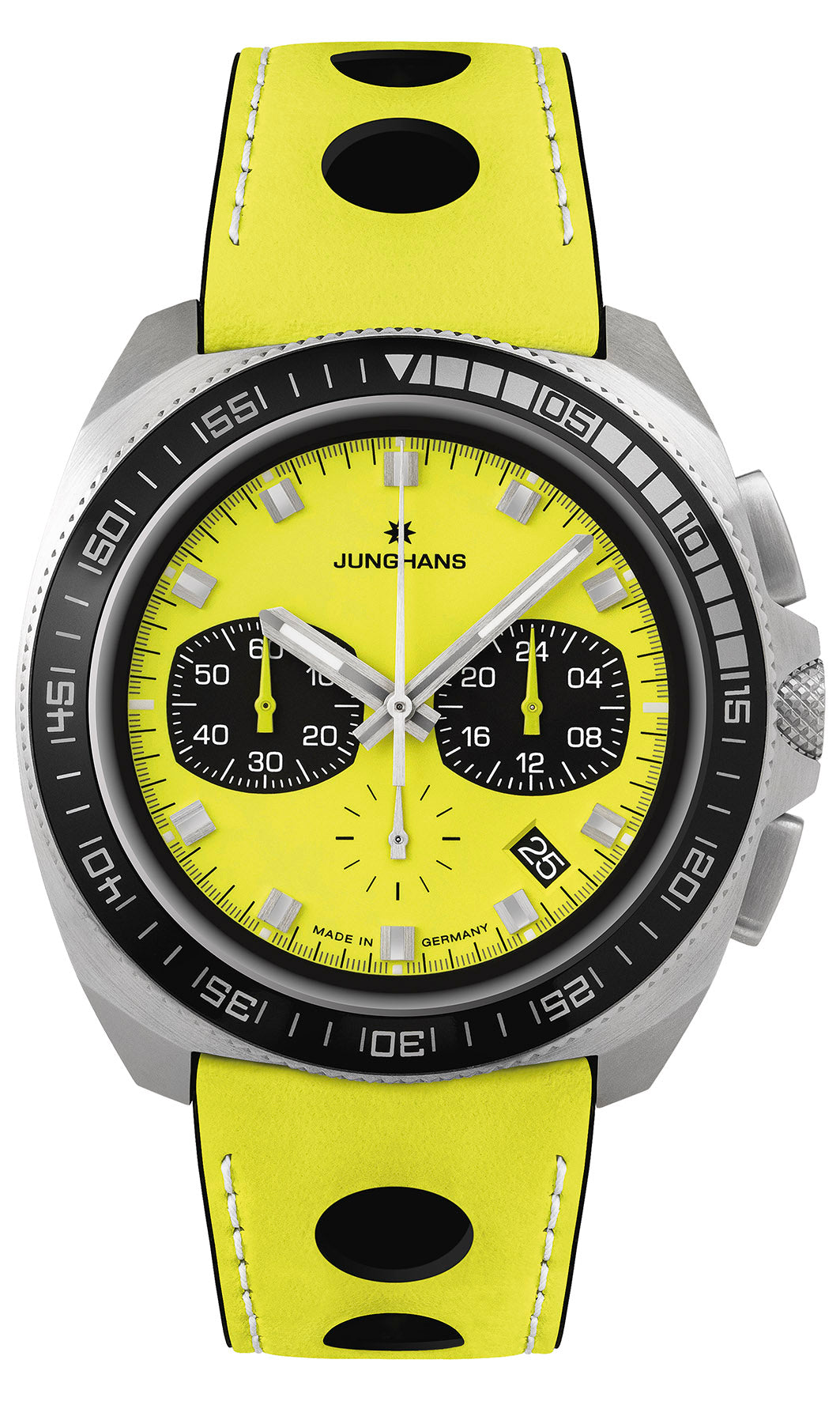 Junghans 1972 Chronoscope Quarz Lemon limitierte FIS Edition