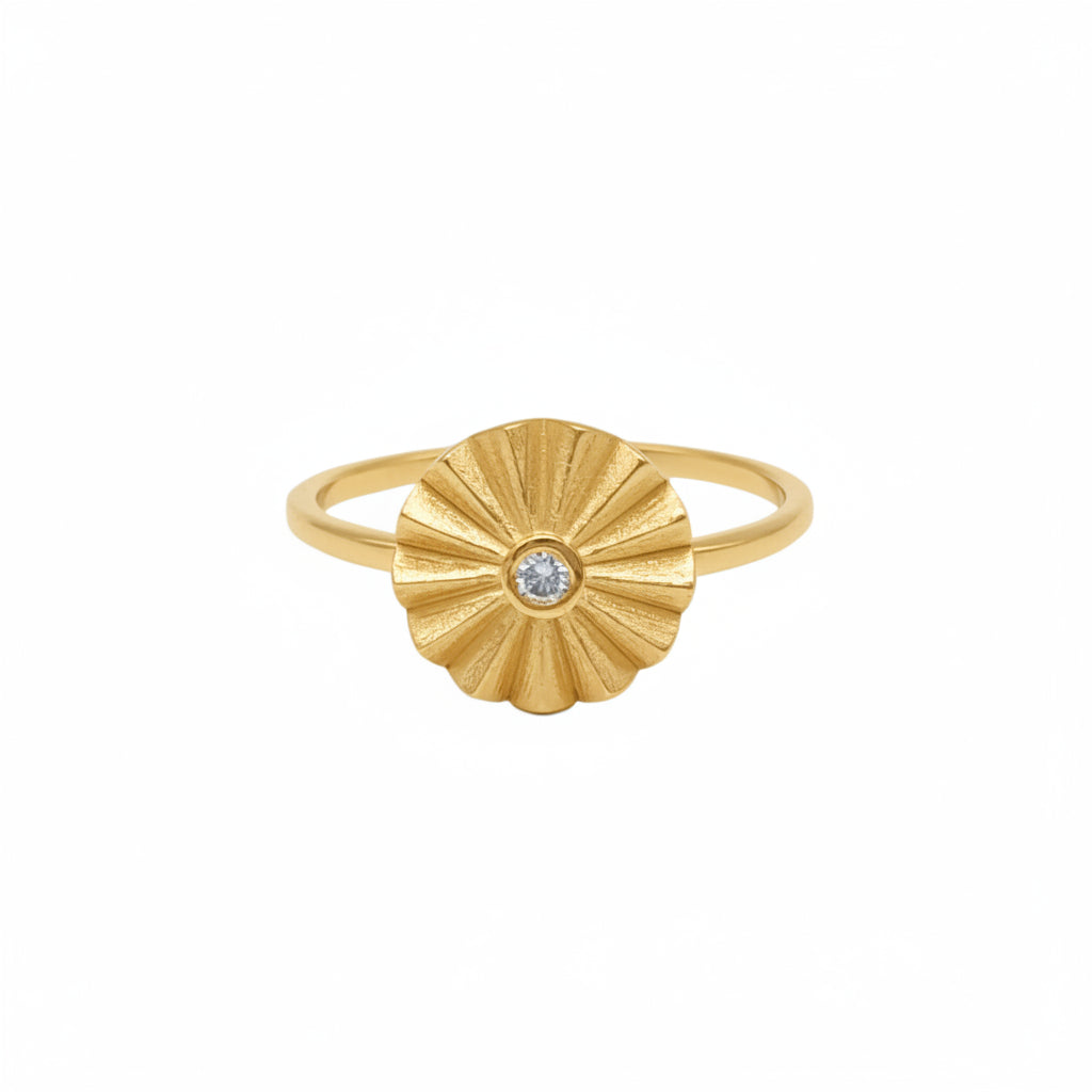 Ring "Solaris" - 585 Gelbgold
