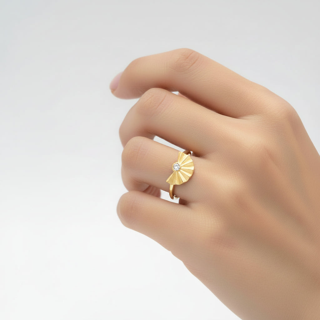 Ring "Suyaris" - 585 Gelbgold