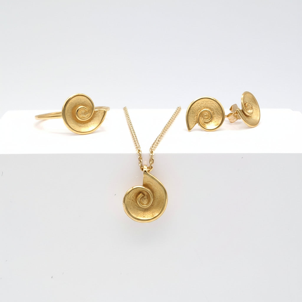 Ohrstecker "Spiroli" - 585 Gelbgold