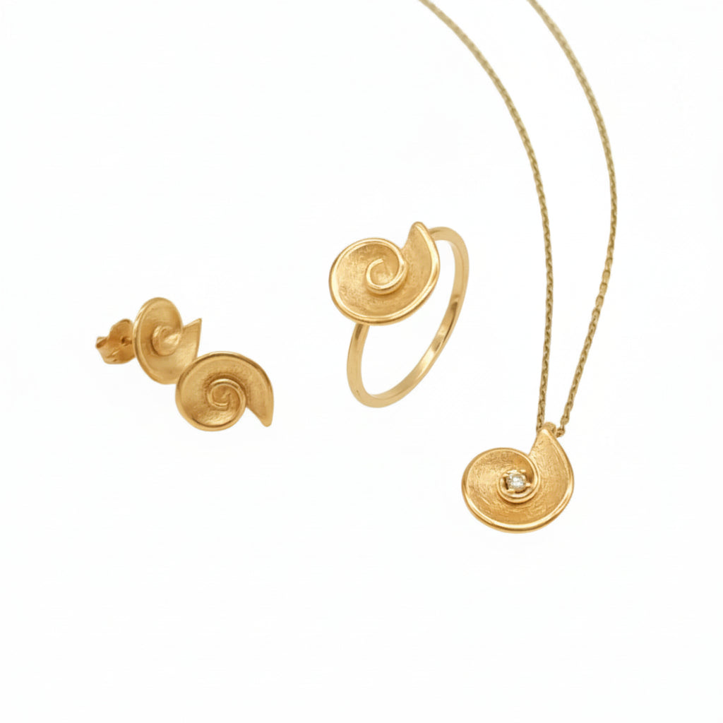 Ring "Spiroli" - 585 Gelbgold