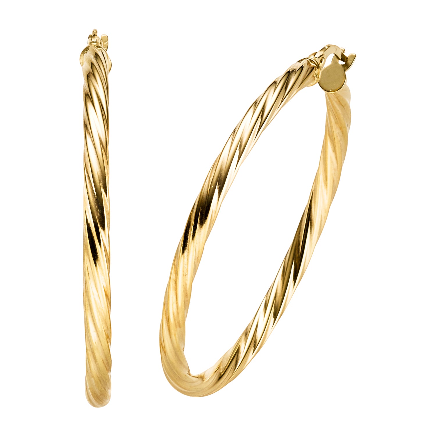 Creolen 35 mm - 585 Gelbgold