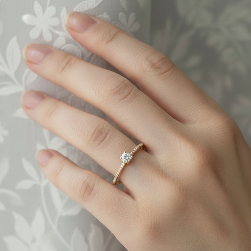 Damenring "Elegance" Medio - 585 Gelbgold