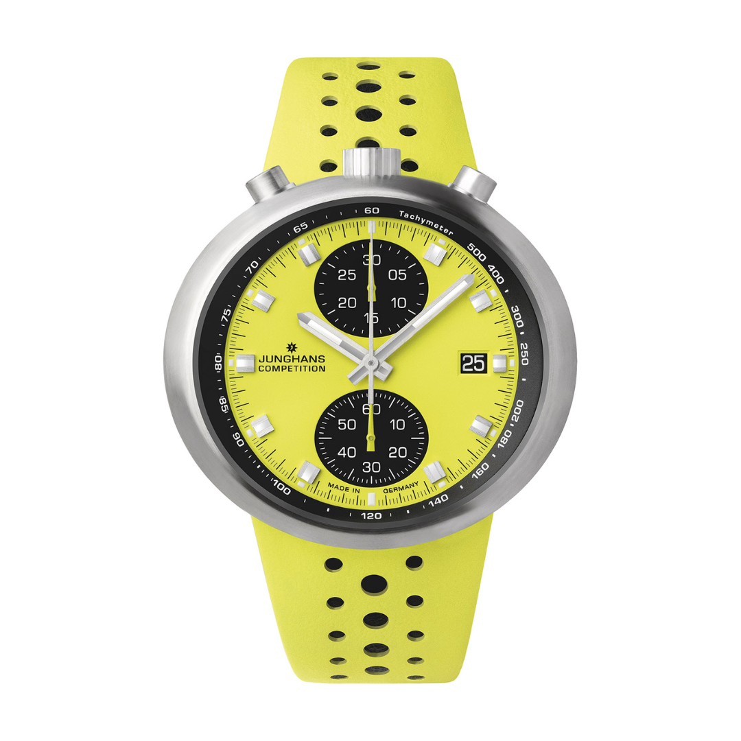 Junghans 1972 Competition limitierte FIS Edition Lemon
