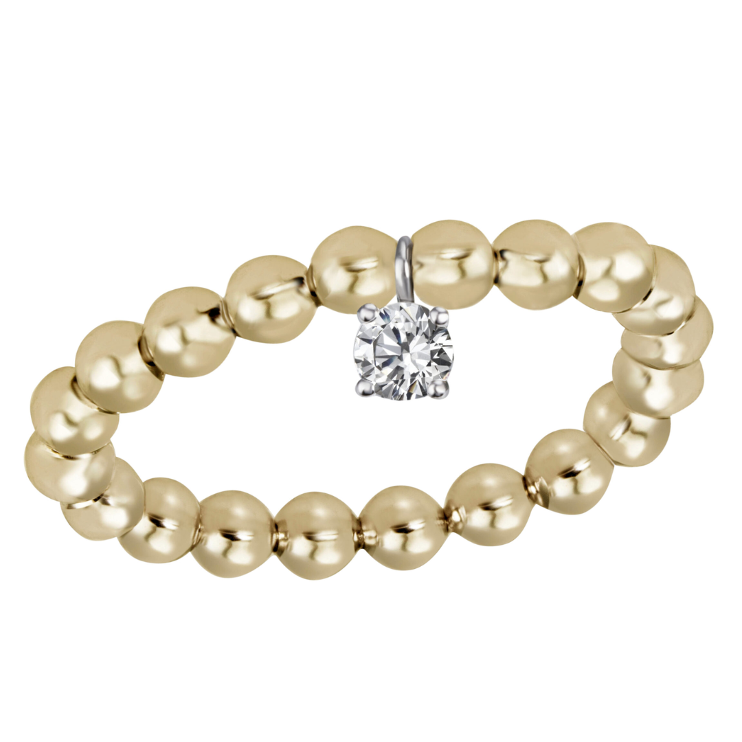 Damenring "Vario" - 585 Gelbgold/Weißgold