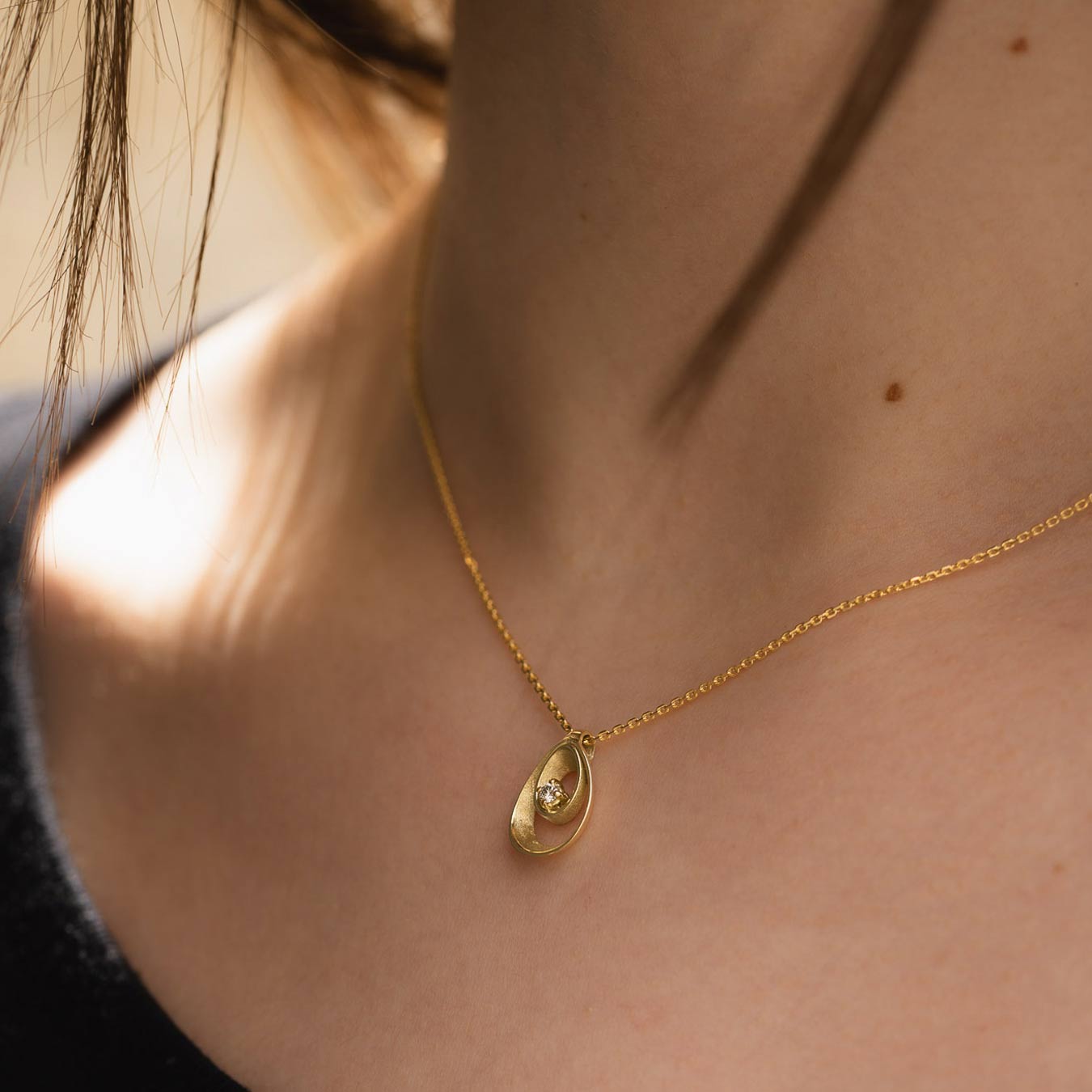 Anhänger "Eterna" - 585 Gelbgold