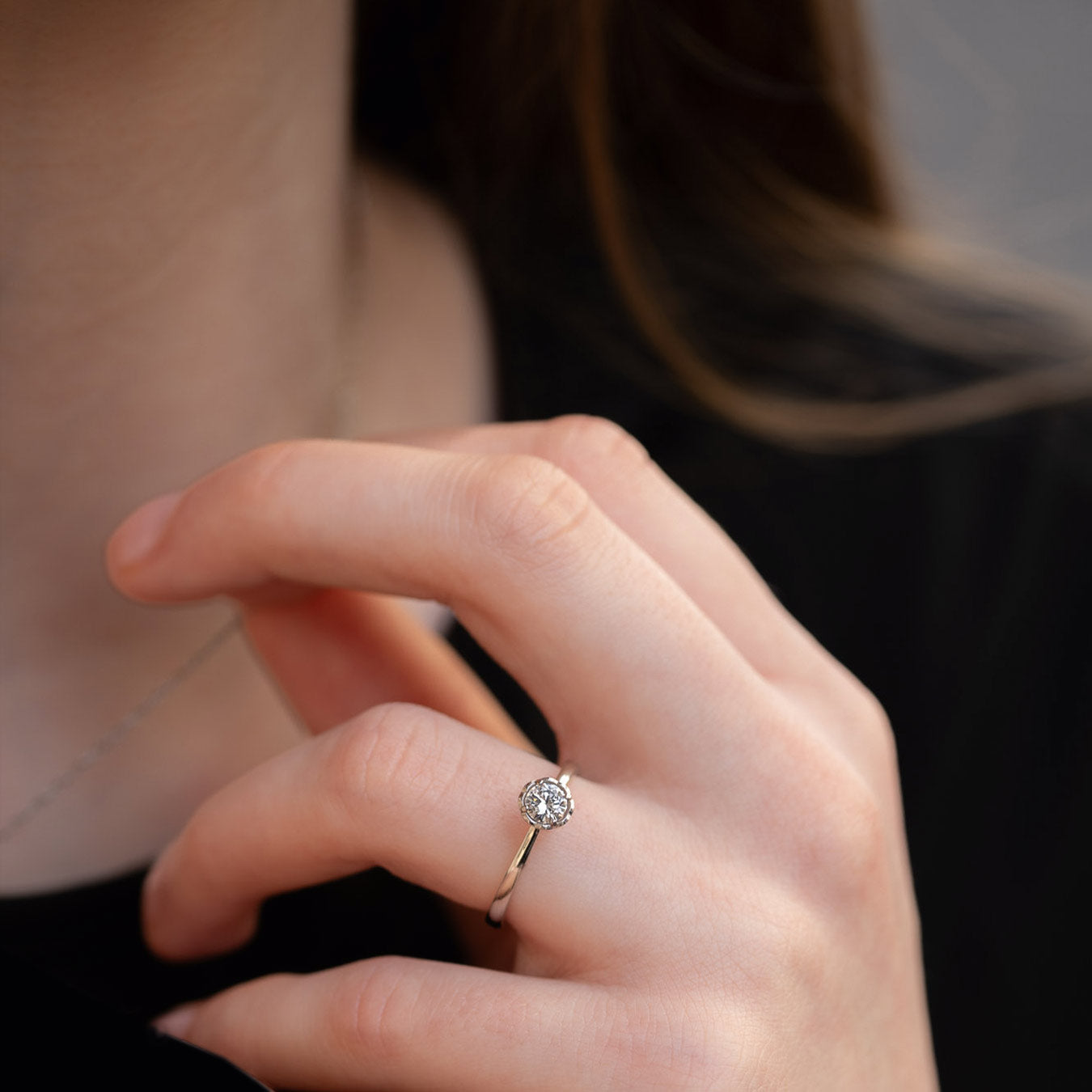 Ring "Herzlichst" - 950 Platin