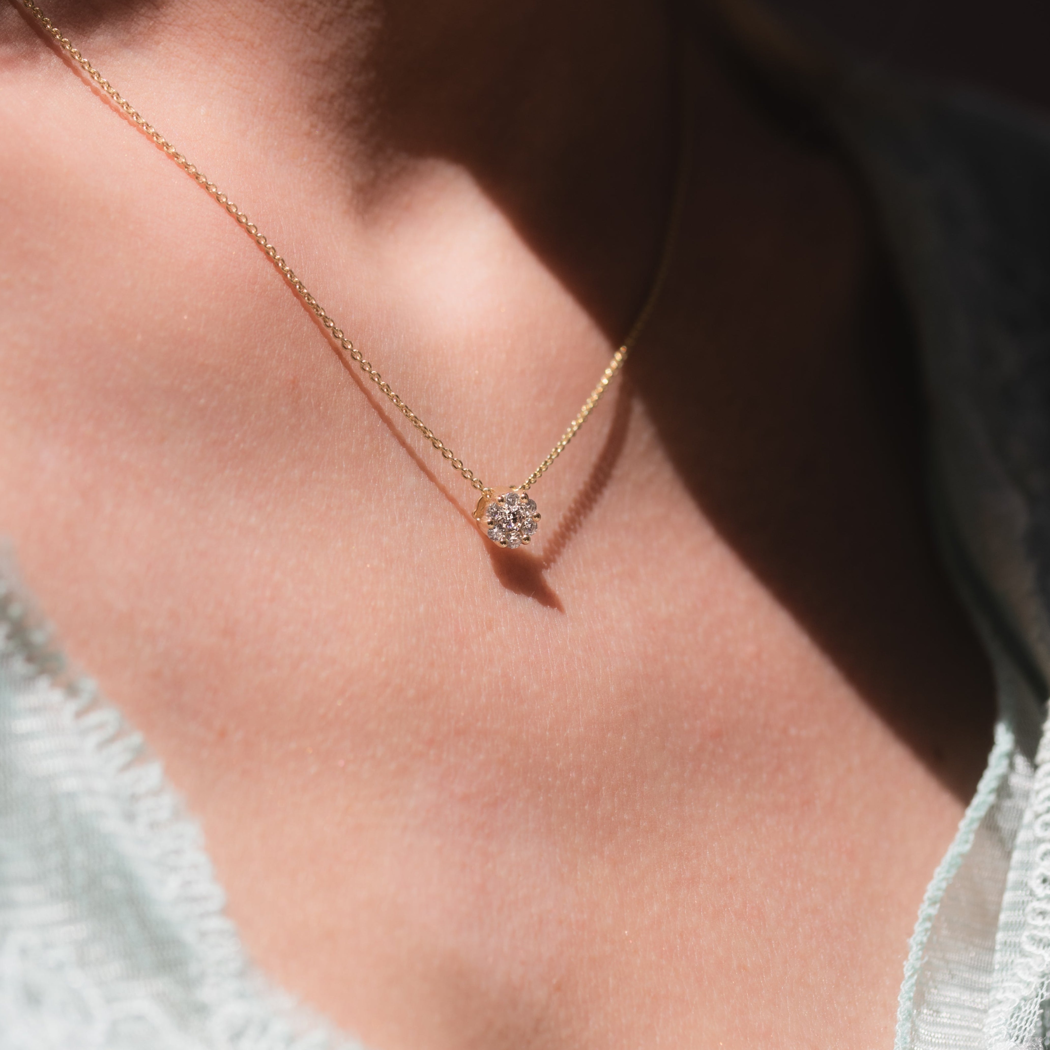 Anhänger "Flora" Piccolo 585 Gelbgold