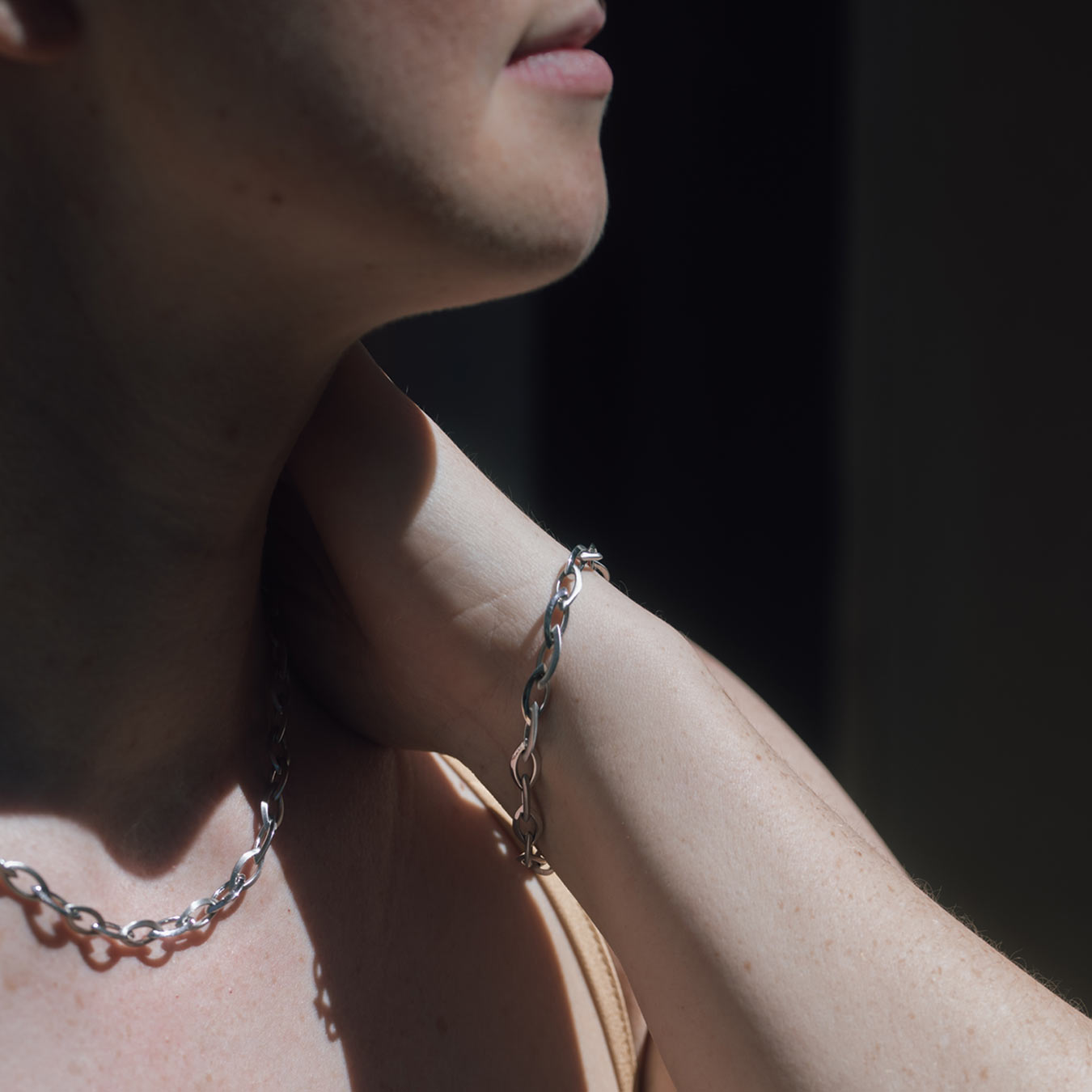 Schmuckset "Eclipse" - 585 Weißgold