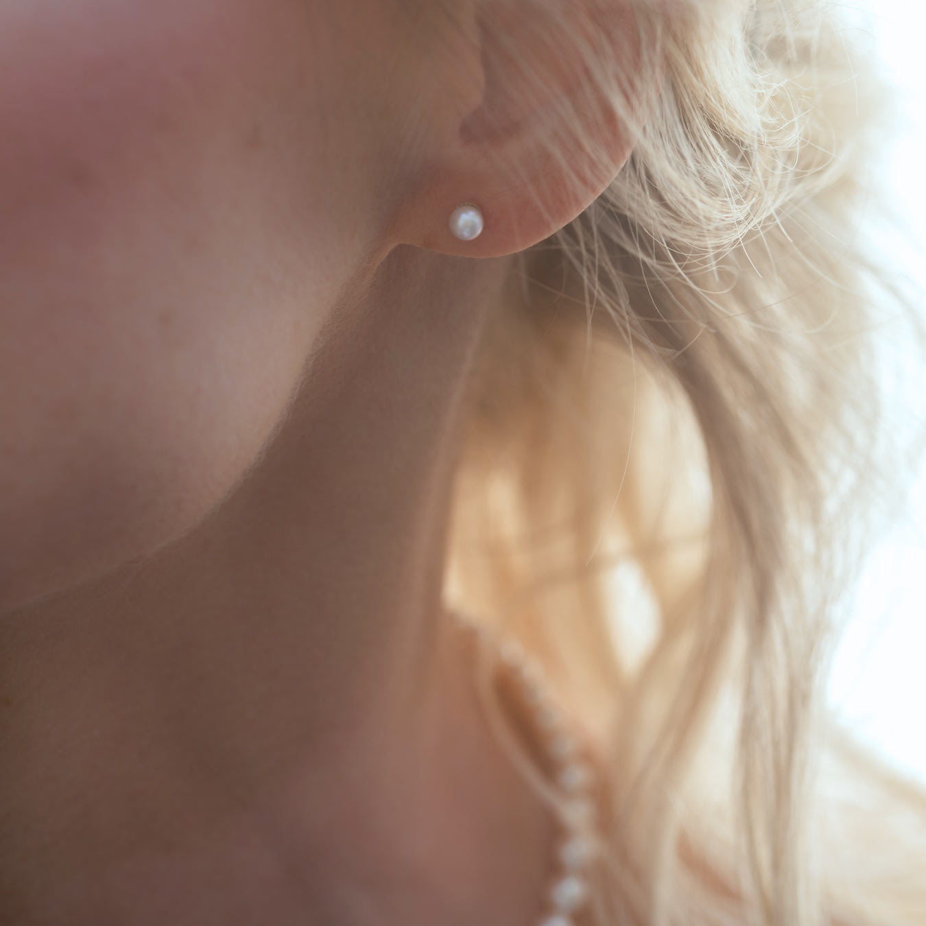 Perlohrstecker mit Akoyaperlen 4,50 mm - 585 Gelbgold