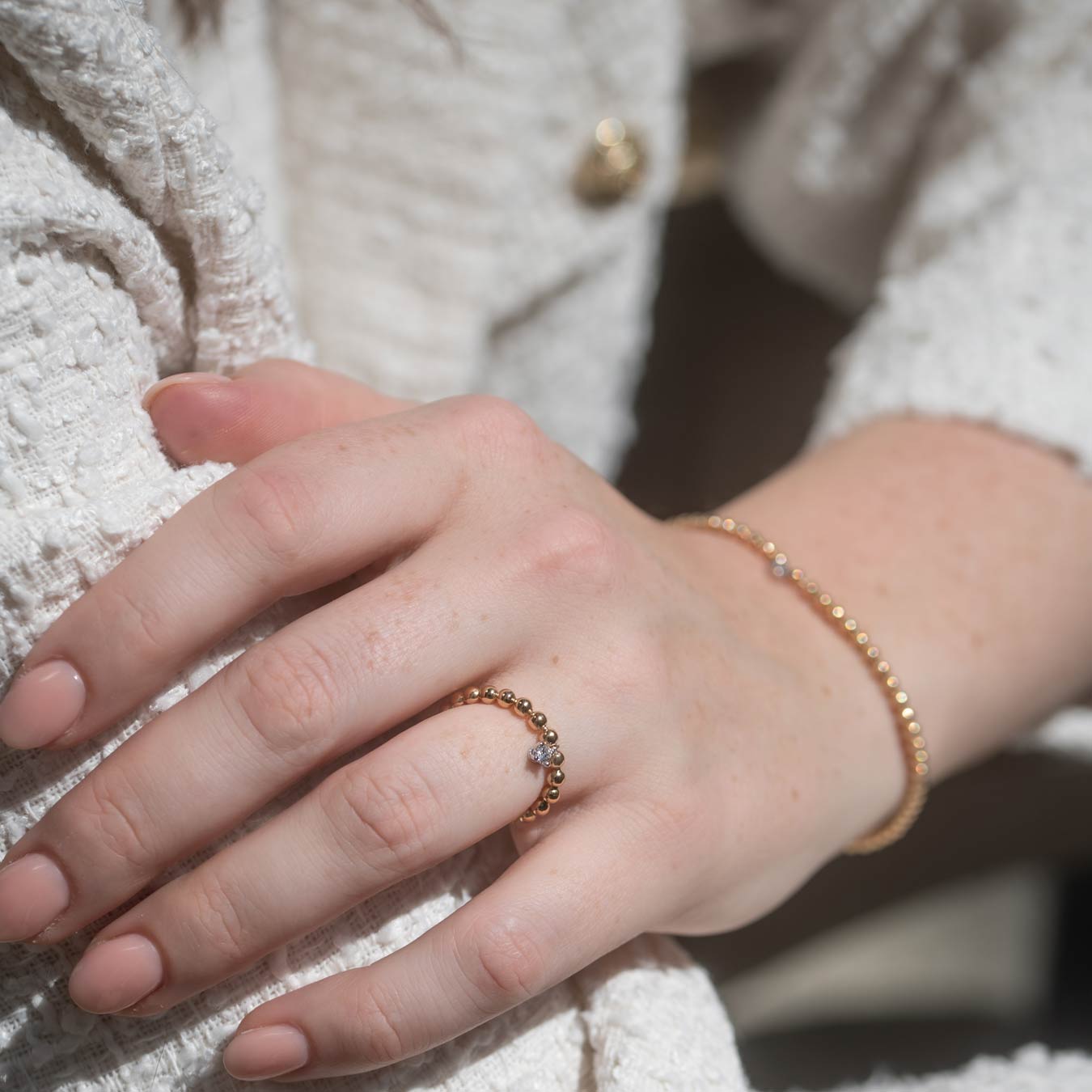 Armband "Vario" - 585 Gelbgold/Weißgold