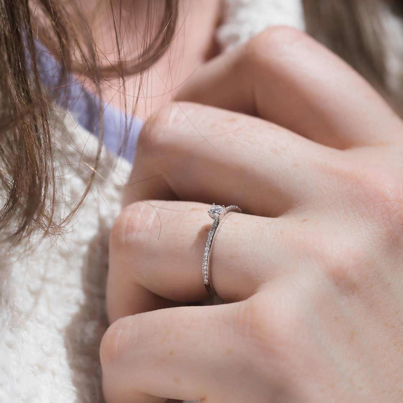 Damenring "Elegance" - 585 Weißgold