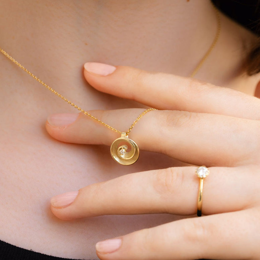 Anhänger "Circule" - 585 Gelbgold