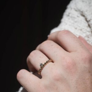 Damenring „Vario“ – 585 Gelbgold/Weißgold
