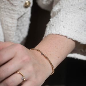 Armband „Vario“ – 585 Gelbgold/Weißgold